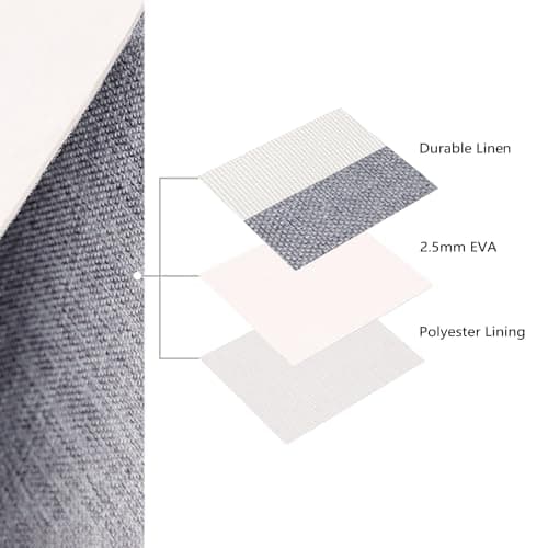 Mangata Woven Fabric Storage Boxes, Canvas Organizer Storage for Clothes, Toys, Shelves(M, Cold Grey) — view 5