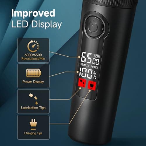 HSKAI 2-in-1 Cordless Beard Trimmer and Hair Clippers for Men — view 3