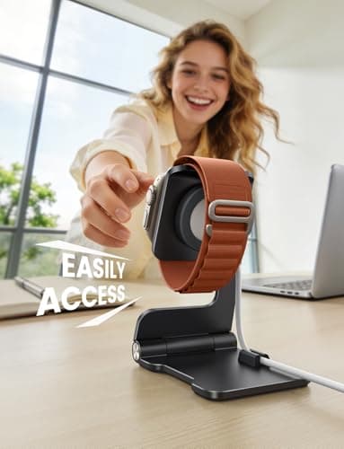 Lamicall Foldable Charger Stand for Apple Watch-[Ultra-Thin]Charging Holder — view 3