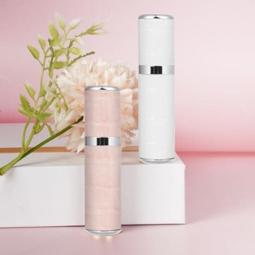LOPHE Perfume Travel Bottle, 5ML Luxurious Perfume Atomiser Refillable, Leather Perfume Spray Bottle, Easy to Refill Perfume Atomiser for Women Men, C (White) — view 6
