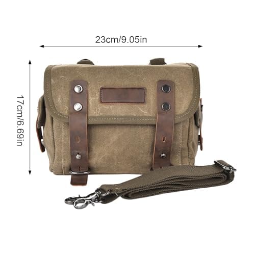 Motorcycle Bags - Removable Canvas Side Bags | Versatile Rear, Storage Pouch for Accessories, Travel and Electric Bike Bag — view 6