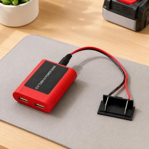 Tool Battery USB Converter 21 to 5V Battery Adapter — view 2