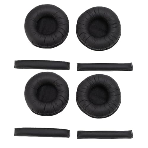 Ejoyous Replacement Earpads for PX200 Memory Foam Headphone Headband Cushion Pad 8 Pack Soft Fit for PX100 PX200 II PX100 II PX80 PX90 PC130 PC131 Daily Use (Black) — view 6
