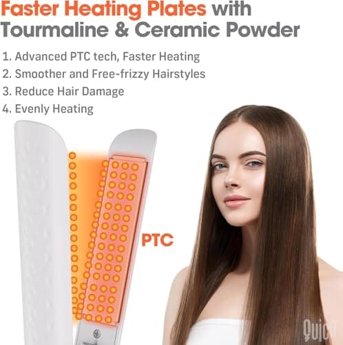 Quico Hair Straightener, 110-240V Global Travel Hair Straightener for Women — view 6