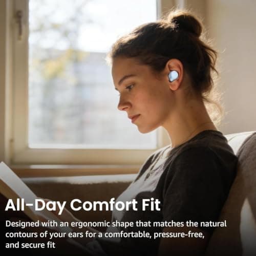 TOZO NC9 Hybrid Active Noise Cancelling Earbuds for Travel Work Calls, 45dB ANC Wireless Earbuds, 6-Mic ENC for Clear Calls, Deep Bass 60H Playtime IPX8 Bluetooth 5.3 Ear Buds with App for Custom EQ — view 6