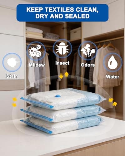 Acual Vacuum Storage Bags, 6 Pack Large Space Saver Bags 80 x 60cm — view 2