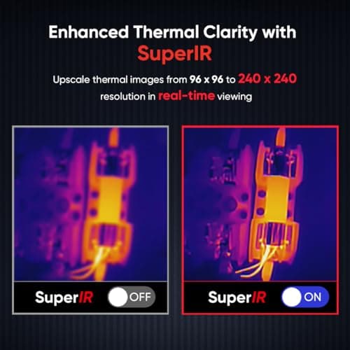 HIKMICRO PocketE Thermal Camera with Visual & Wi-Fi, 240x240 SuperIR — view 3