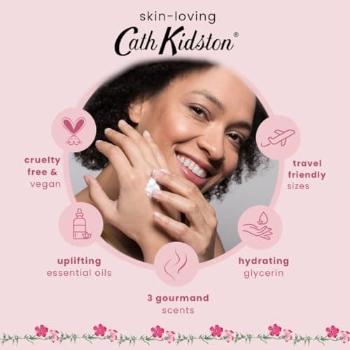 Cath Kidston Hand Cream Trio 3 x 30 ml, Scented and Infused With Essential Oils, Shea Butter, Pocket and Travel Size and Vegan and Cruelty Friendly, Beauty Gift For Her, Carnival Parade Collection — view 4