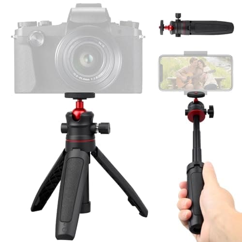 Compact Travel Tripod Mini Camera Tripod with 1/4" Screw & 360° Ball Head