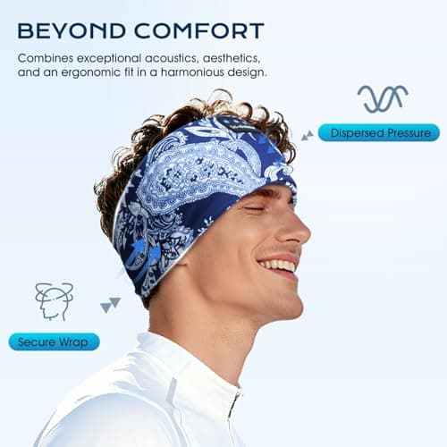 LC-dolida Sleep Headphones Headband with HiFi Speakers for Travel & Yoga — view 4