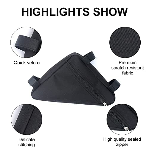 Bicycle Triangle Frame Bag - Waterproof, Ideal for Lock Tools & Rain Jacket — view 3