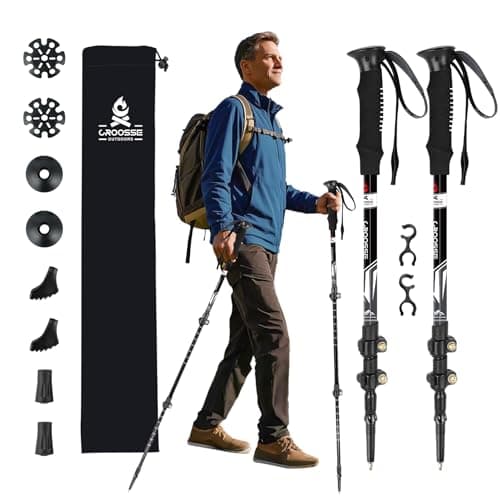 Telescopic Walking Sticks for Women&Men, Lightweight Hiking Poles