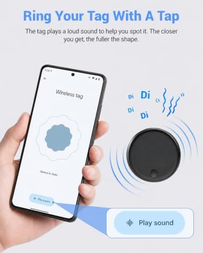 GPS Tracker for Kids Android, Google Find Hub, Pin Case for Clothing & Bags — view 4
