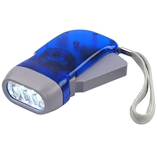 DIGIFLEX Hand Press Torch — 3 LED Dynamo Flashlight — No Batteries Required