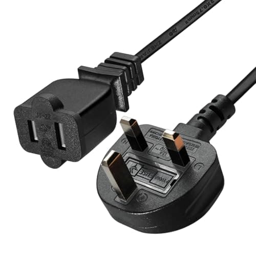 Strhowill 0.5M NEMA 1-15R to UK Plug Power Cord 125-250V/13A-15A for Laptop — view 4
