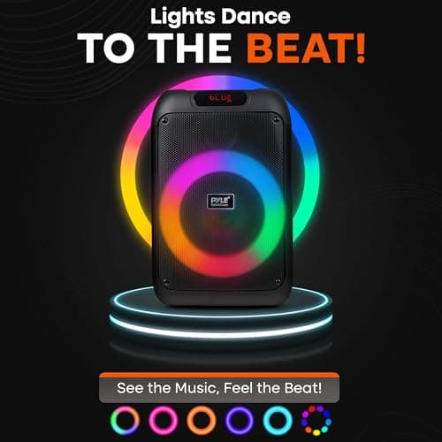 Pyle Portable Wireless PA Speaker with Bag, Bluetooth Party, TWS, 100W — view 6