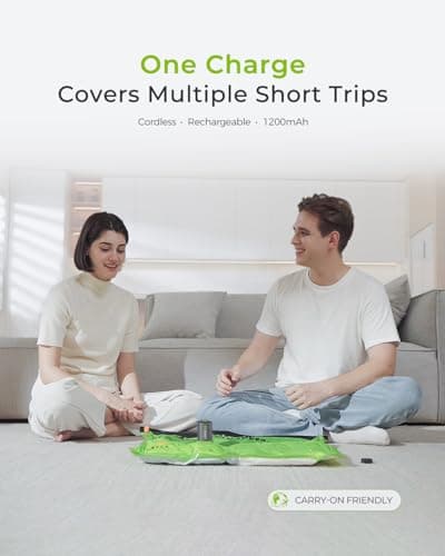 Vacbird Vacuum Storage Bags with Rechargeable Pump for Travel, 10 Pack — view 2