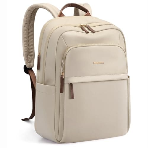 GOLF QUALITY Travel Backpack for Women Waterproof Carry On Bag Business Weekender Hiking Multilayer Laptop Bag,16 Inch, Upgrade-apricot, 16 Inch, Modern
