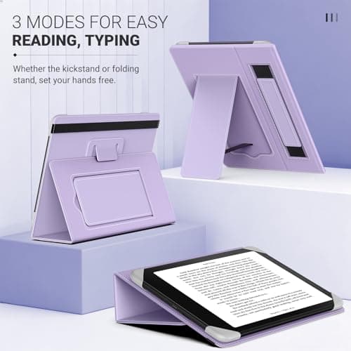 MoKo Case for 6.8,7 Inch Kindle Paperwhite eReaders Tablets, Taro Purple — view 5