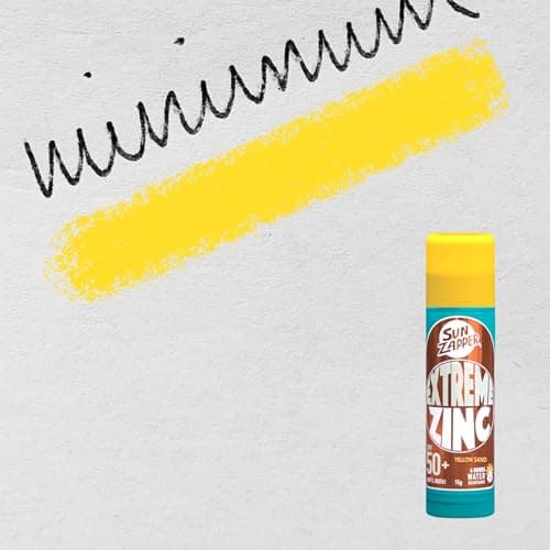 Sun Zapper Zinc Stick - Yellow Colour Sunblock Stick SPF 50+ Zinc Oxide Face Mineral Sun Cream Made in Australia — view 5