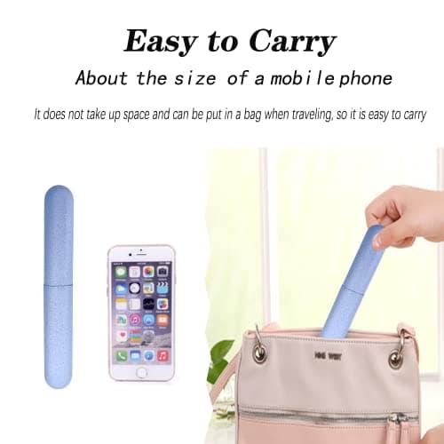 CCLKHY 2 Pcs Toothbrush Case, Toothbrush Travel Case Cover, Portable Toothbrush Storage Case, Sutiable for Home Travel Outdoor Camping Hiking Business Trip — view 4