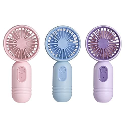 VanSmaGo 3 Pack Cute Eyelash Mini Portable Handheld USB Fan