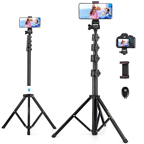 Victiv 68" Phone Tripod, 2-in-1 Selfie Stick Tripod Stand for Filming