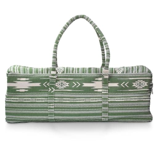 Yoga-Mad Horizon Yoga Kit Bag | Spacious Cotton Yoga Mat Bag with Pockets & Full Zip | Fits Mat, Blocks, Blanket & Accessories | Durable, Showerproof Lining | 3 Colour Options | 65 x 23 x 26cm — view 2