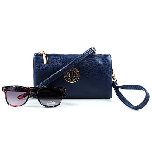 AOSSTA Womens Small Crossbody Bag for Girls Crossbody Phone Bags Mini Shoulder Handbag With Wristlet Adjustable Strap (Gold) — view 2