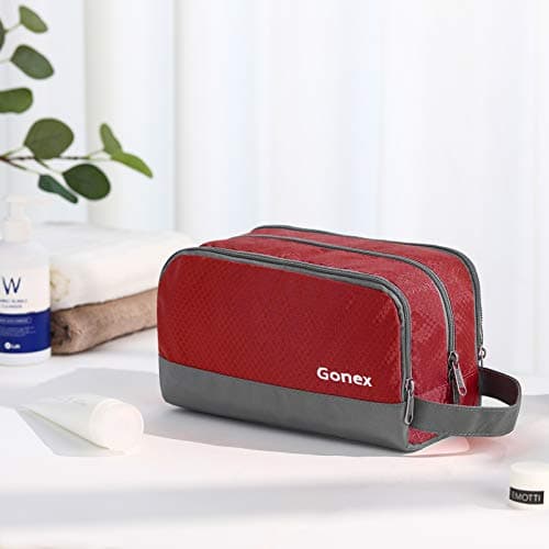 Gonex Men's Toiletry Bag, Water-Resistant Nylon Travel Wash Shower Bag — view 6