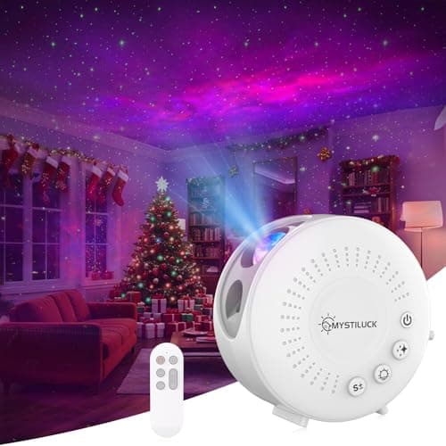 MYSTILUCK Galaxy Star Projector Night Light, Multiple Light Modes - Mini