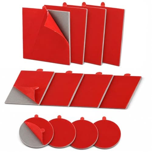 AmzDaKai Heavy Duty Sticky Pads, Double Sided Sticky Pads, Dash Cam Sticky Pad – High Adhesion Heat-Resistant Mounting Tape for Car Dashboard, Windshield, and Phone Holders (12-Pack)