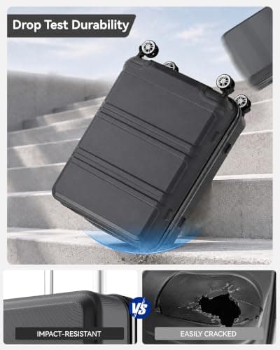 Kono 20 Inch ABS+PC Hard Shell Cabin Suitcase Carry On Luggage for EasyJet — view 4