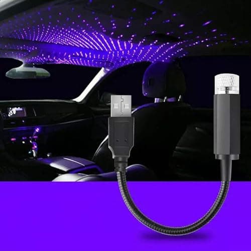 1Pc USB Star Projector, Adjustable Romantic Starry Sky Projector, Portable Atmosphere Decorative Auto Roof Light for Various Occasions, Tools and Home Improvement, Blue Wall Light — view 2