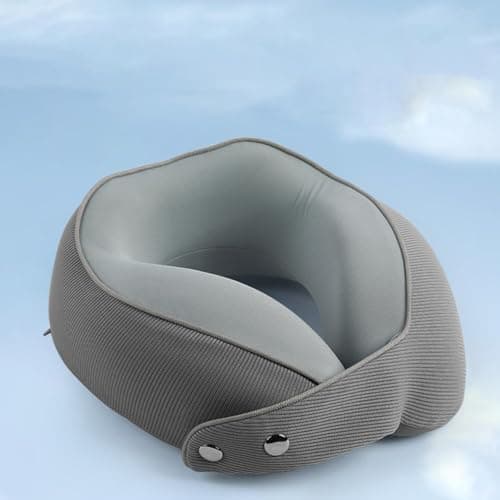 Moreeulsi U Shaped Neck Pillow Magnetic Buckle Breathable Removable — view 3