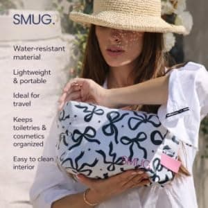 SMUG Wash Bag | Waterproof Travel Toiletry Bags for Travelling, Gym, Shower, Shaving, Toiletries, Cosmetics & Makeup Bag | Large Washbag for Men & Women | Stylish, Spacious & Easy to Clean | Cow — view 6