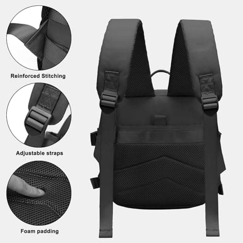 9L Mini Backpack for Men and Women, Small Backpack for Gym Hiking Travel Sports Running, A01-black, S, Mini Tactical Backpack — view 4