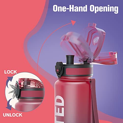 Sahara Sailor Water Bottle 1L, Leakproof Tritan Bottle with Time Marker — view 3