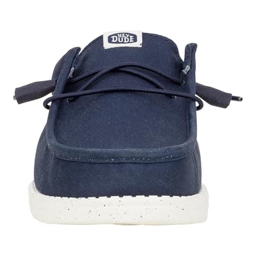 HEYDUDE Men's Wally Slip Stretch Canvas - Casual Slip-On Shoes, Navy, 12 UK — view 2