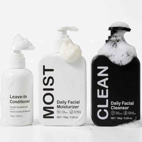 3PCS Skin Care Set for Men,Mens Gift Set,Hydrating Face Cream
