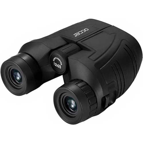 occer 12x25 Compact Binoculars with Low Light Night Vision, Large Eyepiece Waterproof Binocular for Adults & Kids,High Power Easy Focus Binoculars for Bird Watching,Outdoor Hunting,Travel,Sightseeing — view 2
