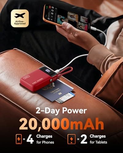 INIU 45W Fast Charging Power Bank, 20000mAh Small Travel Portable Charger — view 5