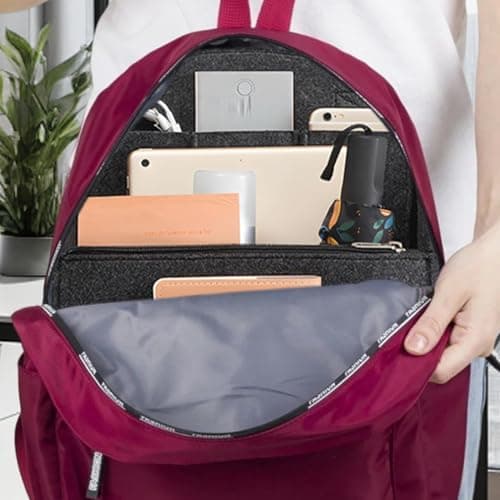Felt Bag Organizer Insert,Travel Rucksack Insert with High Capacity | Multi-Pocket Luggage Organization Rucksack Storage Divider Liner for Electronic Accessories Phone Tablet Umbrellas Cosmetics Bottl — view 2