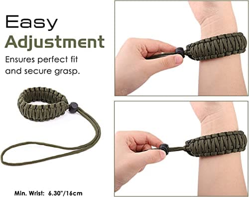 MoKo Wrist Strap for Camera, [Pack of 2] Adjustable Wrist Strap for Camera, Binoculars and Camcorders, Nikon/Canon/Sony/Panasonic/SLR/DSLR – Black & Army Green — view 4
