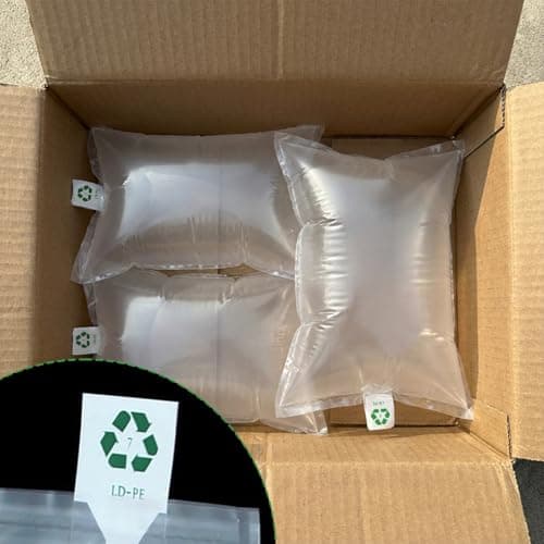 Clear Inflatable Air Cushion Bags 10×15cm, 100 Pack Void Fill Packaging Filler, Shockproof Air Bags for Packing Materials, Protective Plastic Bags for Shipping Boxes and Fragile Items — view 6