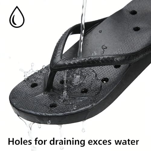 YoveGxlthrea Shower Shoes for Men and Women Non-Slip Arch Support Slippers — view 3