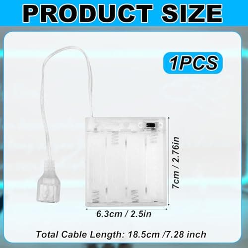Portable Battery to USB Powered Pack for 5V-6V LED Neon Sign — view 2