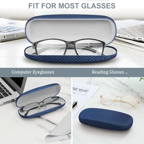 FINTIE Hard Shell Glasses Case for Women Men — view 3