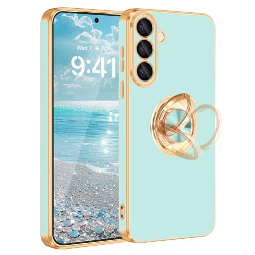 Fingic for Samsung Galaxy S26 Case 360° Rotatable Ring Holder Kickstand
