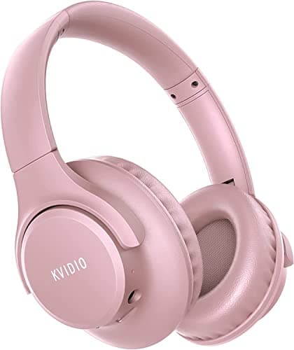 KVIDIO Bluetooth Headphones Wireless Over Ear 65h Battery Wired & Wireless